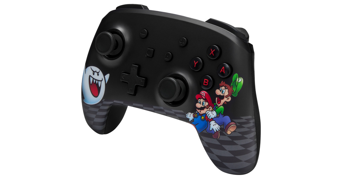 PowerAEnhanced Wireless Controller for Nintendo Switch with Lumectra - Mario Peek-A-Boo  (Zwart/wit)