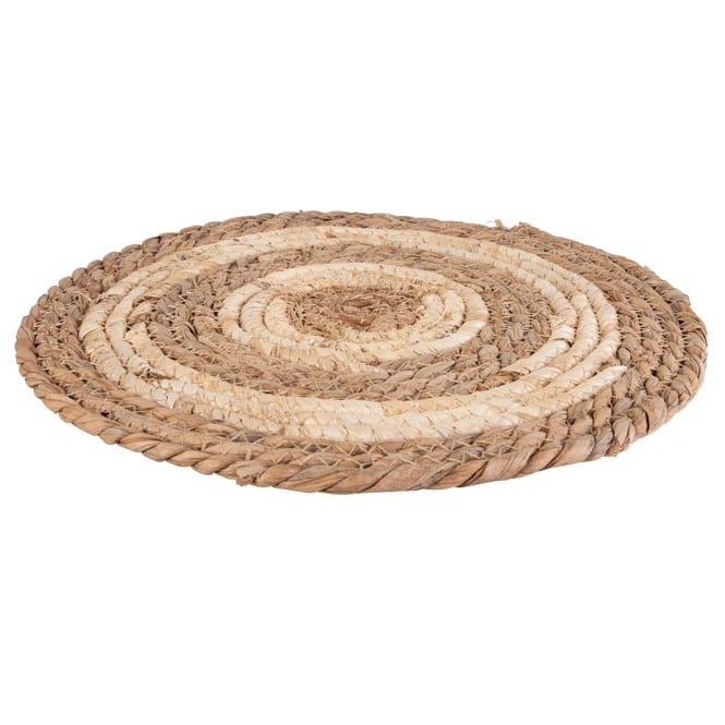 Naturdeckchen - braun/beige - aus Holz - ca. 30 cm
