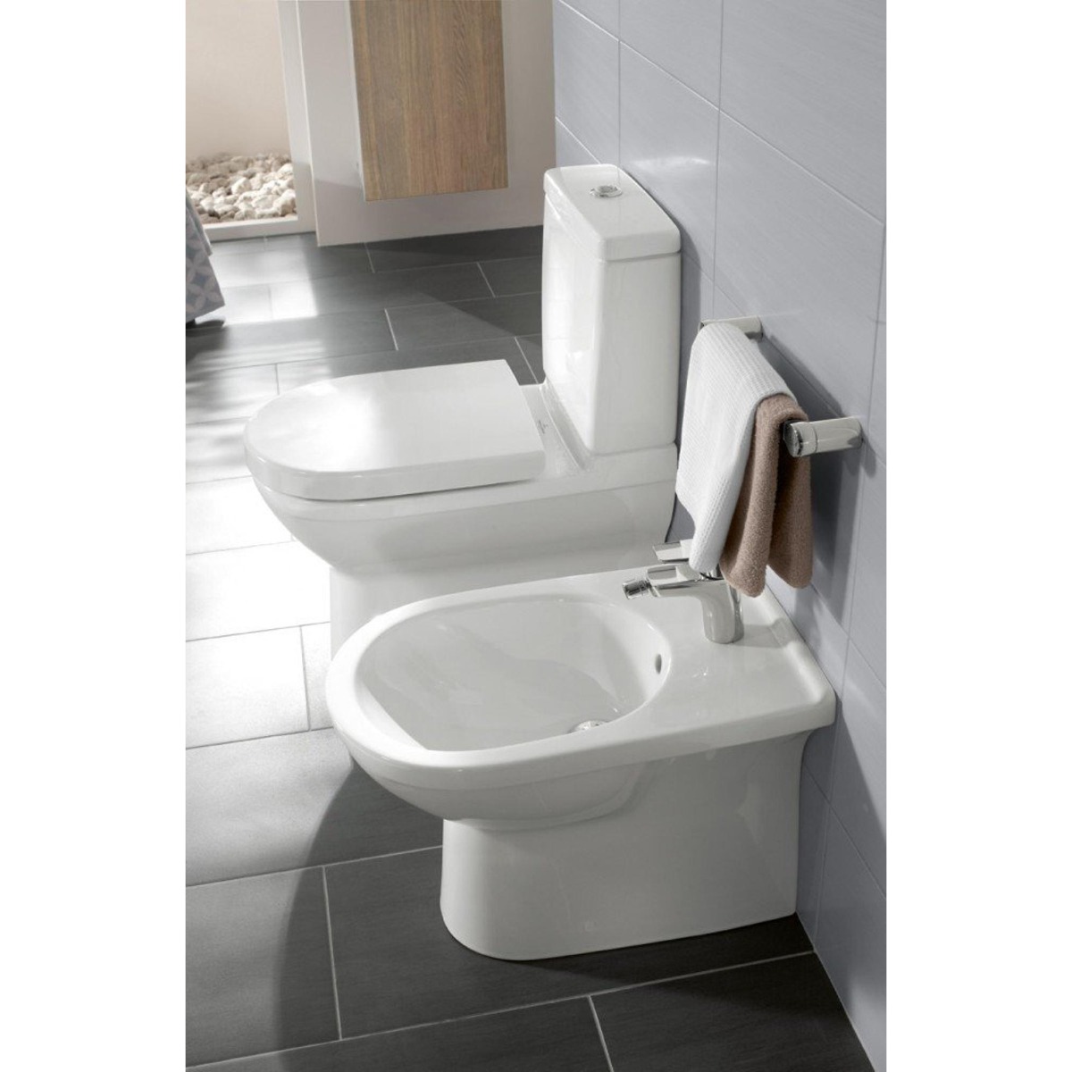 SCHADEMODEL: Villeroy & Boch O.novo combi-pack m. closetpot AO - reservoir- zitting wit