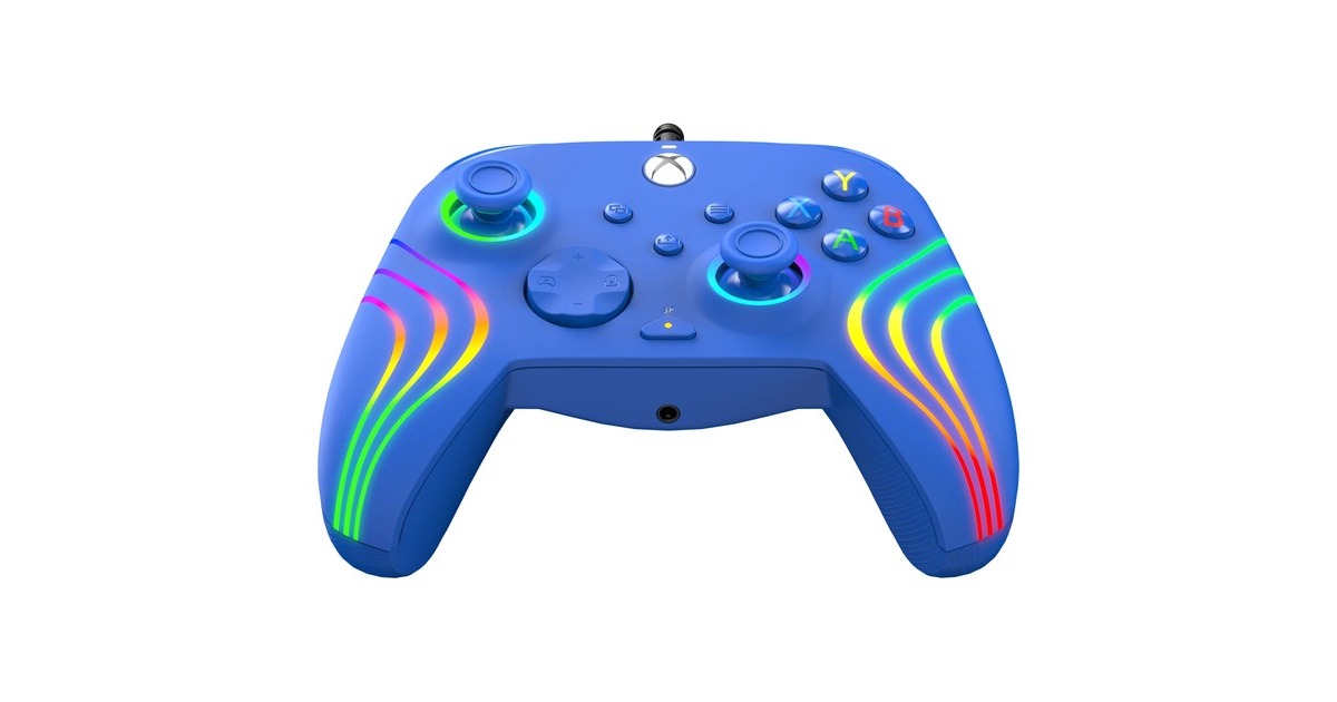 PDPWired Controller - Afterglow Wave  (Blauw, Xbox Series X|S, Xbox One, PC)