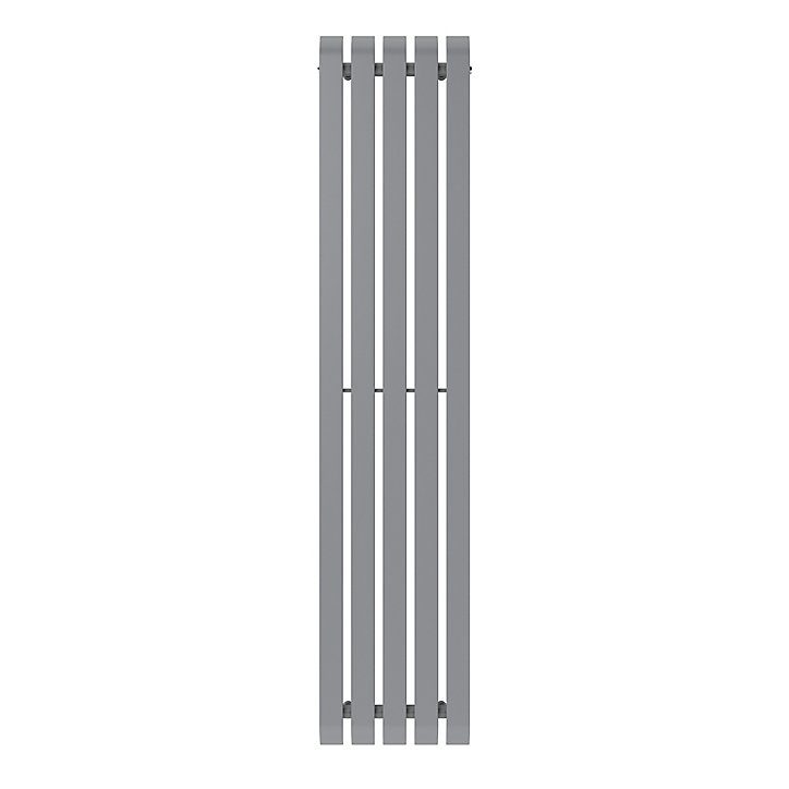 Radiateur eau chaude GoodHome Wilsona Vertical Gris 746 W