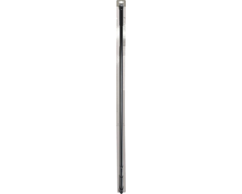 MSV douchegordijnstang 140-260 cm roestvrij staal zwart 143602