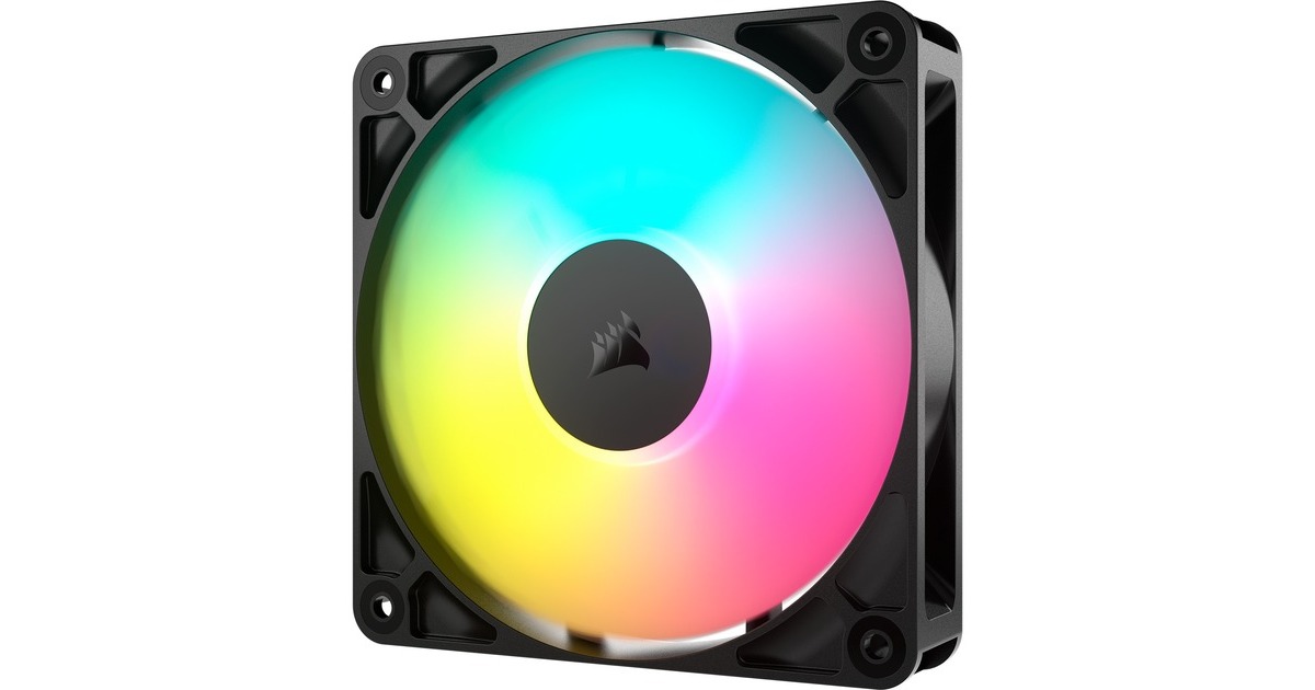 CorsairRS120 ARGB case fan  (Zwart, 120 x 120 x 25 mm, PWM)
