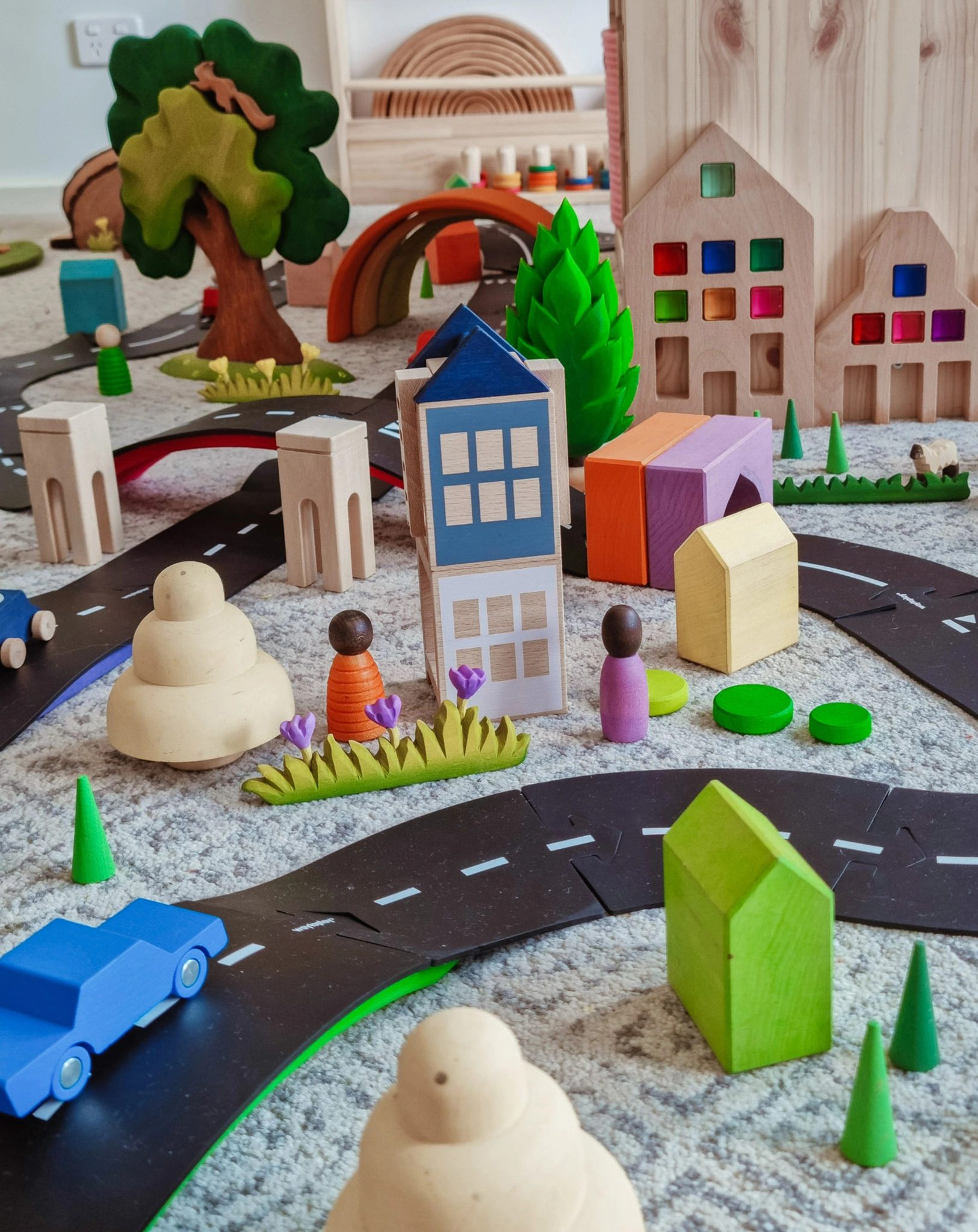 Spielstraßen-Set KING OF THE ROAD - CAR EDITION 42-teilig