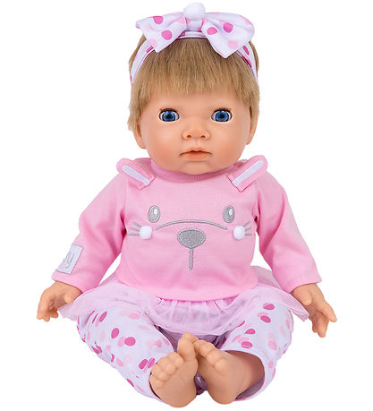 Tiny Treasures Puppe m. Blondes Haar - Pink Bunny Baby