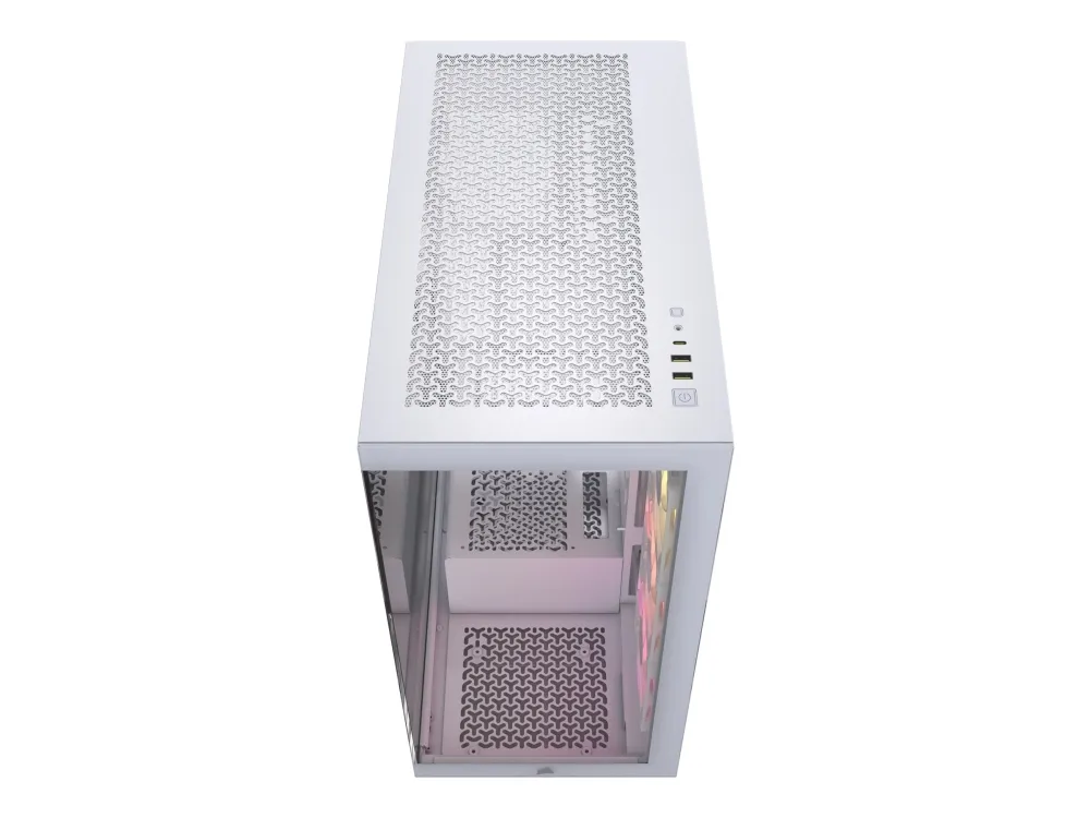 CORSAIR iCUE LINK 3500X RGB - Mid tower - udvidet ATX - sidepanel med vindue (hærdet glas) - ingen strømforsyning (ATX) - hvid - USB/Lyd