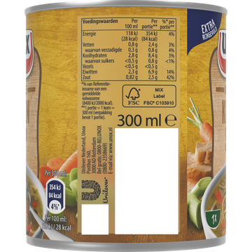 Unox Soep In Blik Originele Kippensoep 300 ml