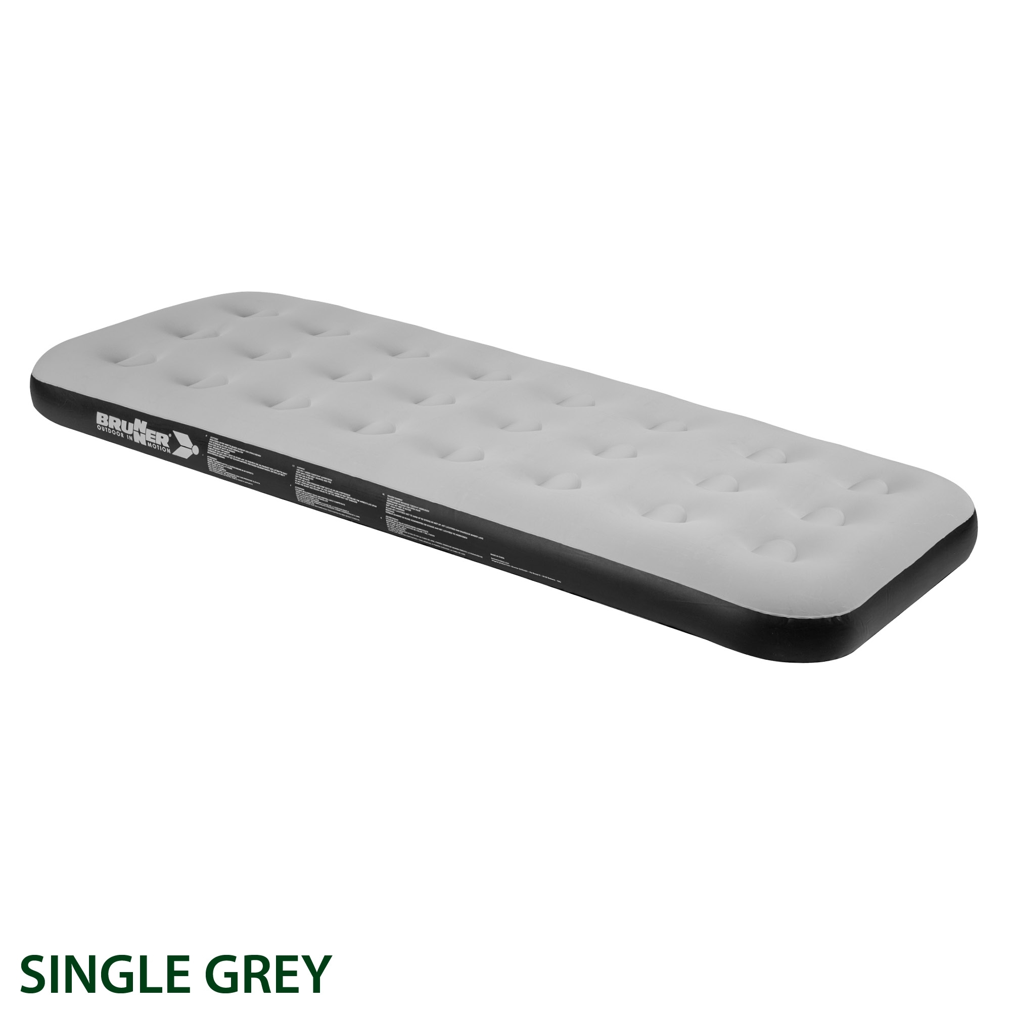 Brunner Flair Double Luftbett 191 x 137 x 22 cm grau