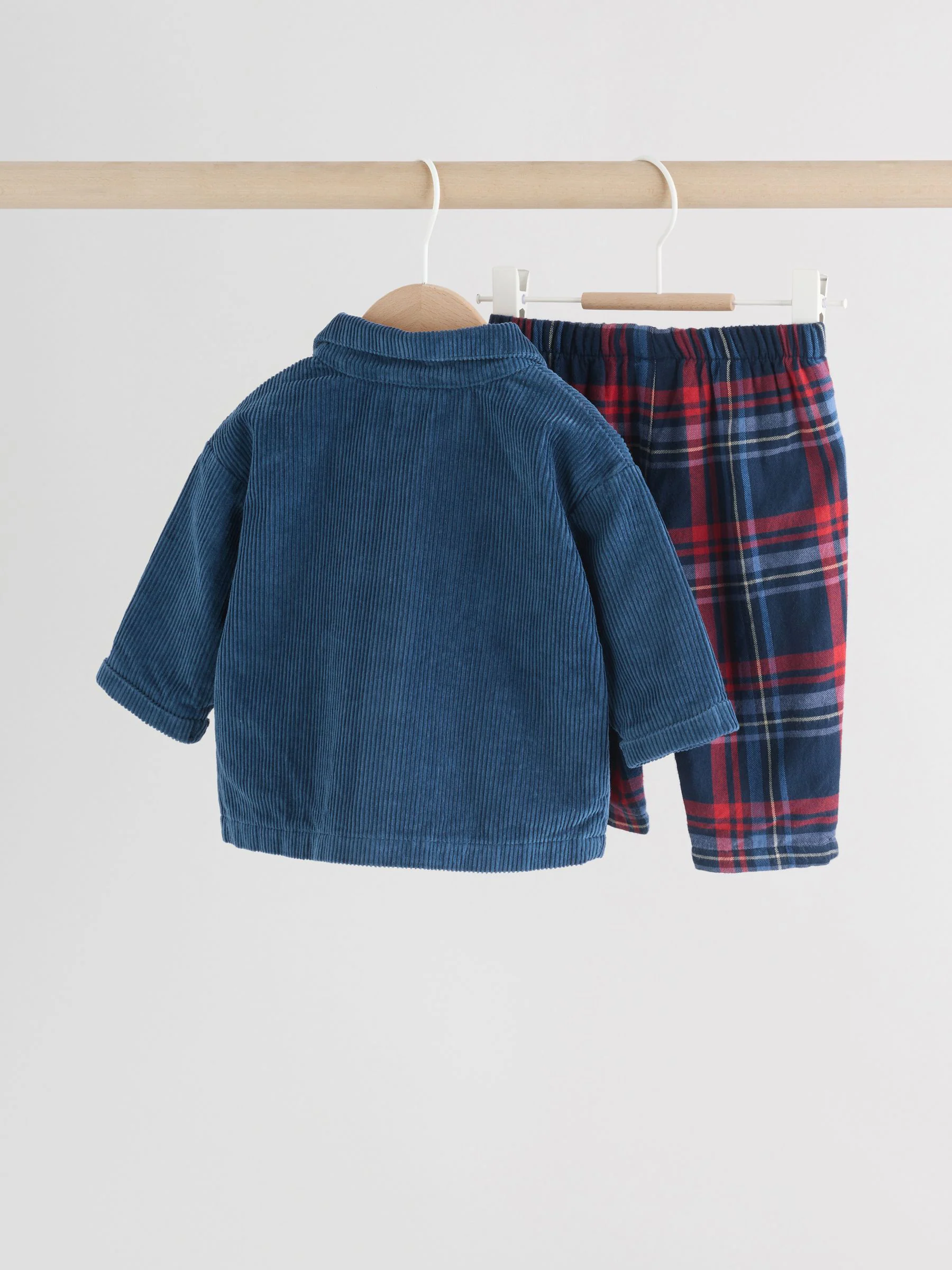 Marineblauw/Rode beer - Baby Shacket Top and Leggings Set (0mths-2yrs)