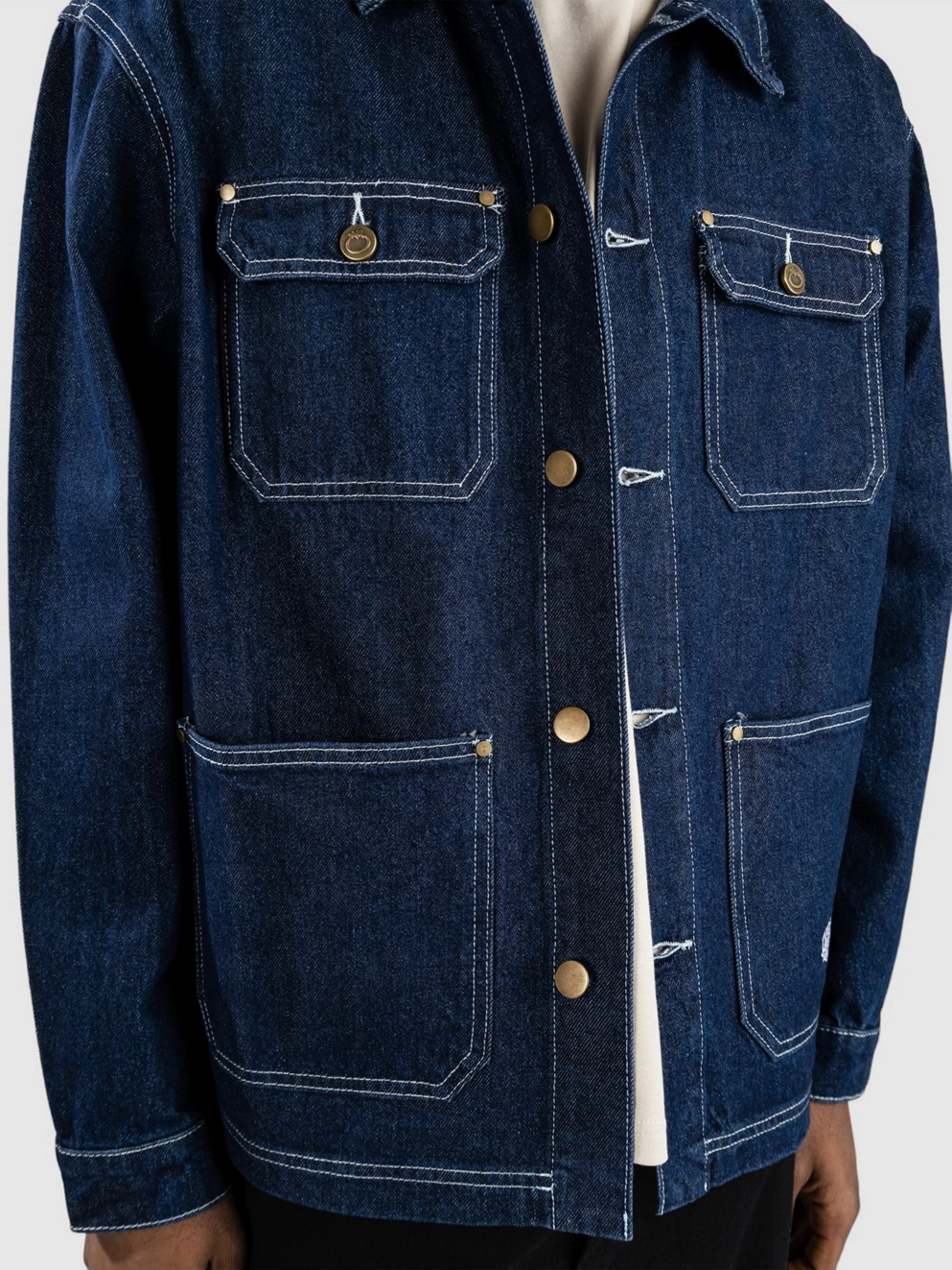 Blue Tomato Denim Chore Jacket dark blue