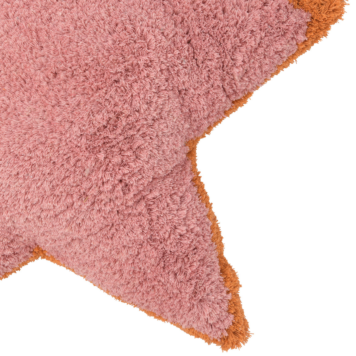 Topolino Sternenkissen aus Teddyplüsch rosa