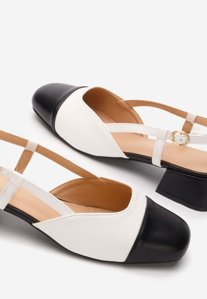 Chaussures slingback blancs Arika