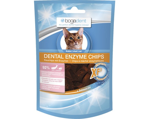 Aanvullend diervoeder bogadent Dental Enzyme Chips Vis 50 g
