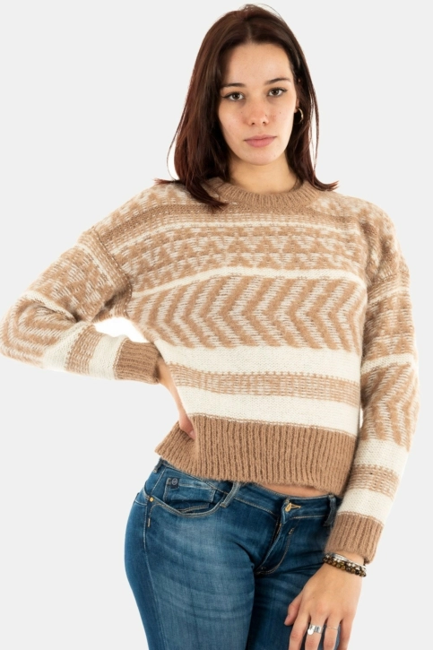pull hiver only monolisa beige