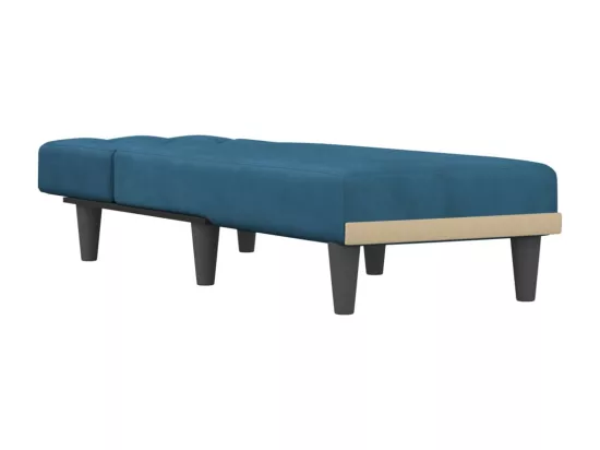 Prolenta Premium - Chaise longue bleu velours
