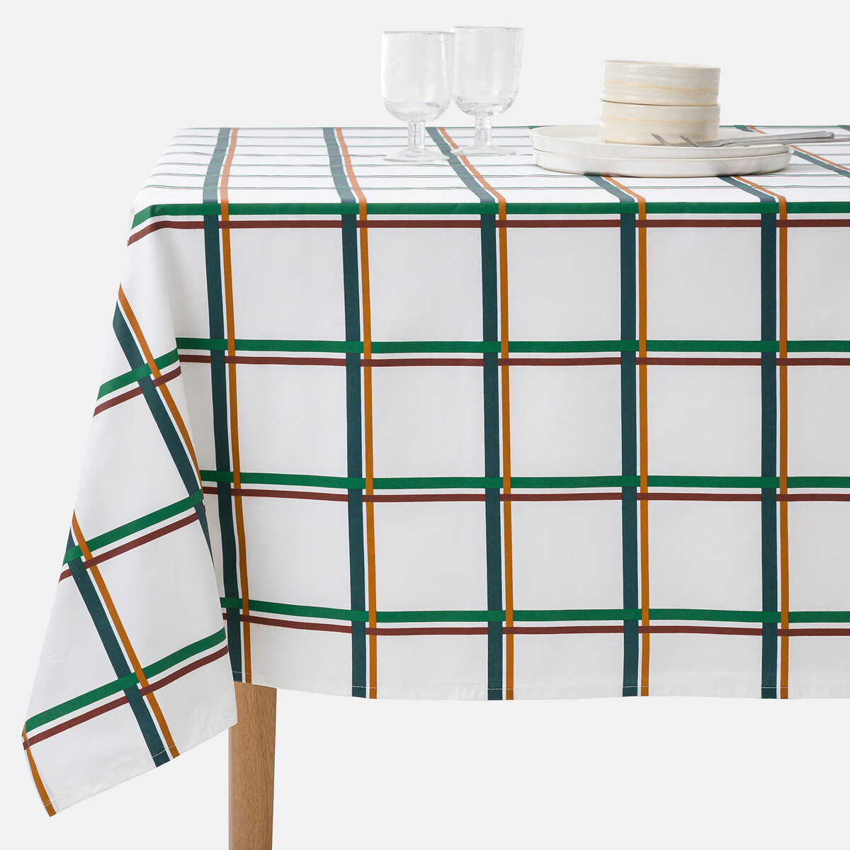 LA REDOUTE INTERIEURS<br>Toalha de mesa estampada em algodão revestido, Rafi
