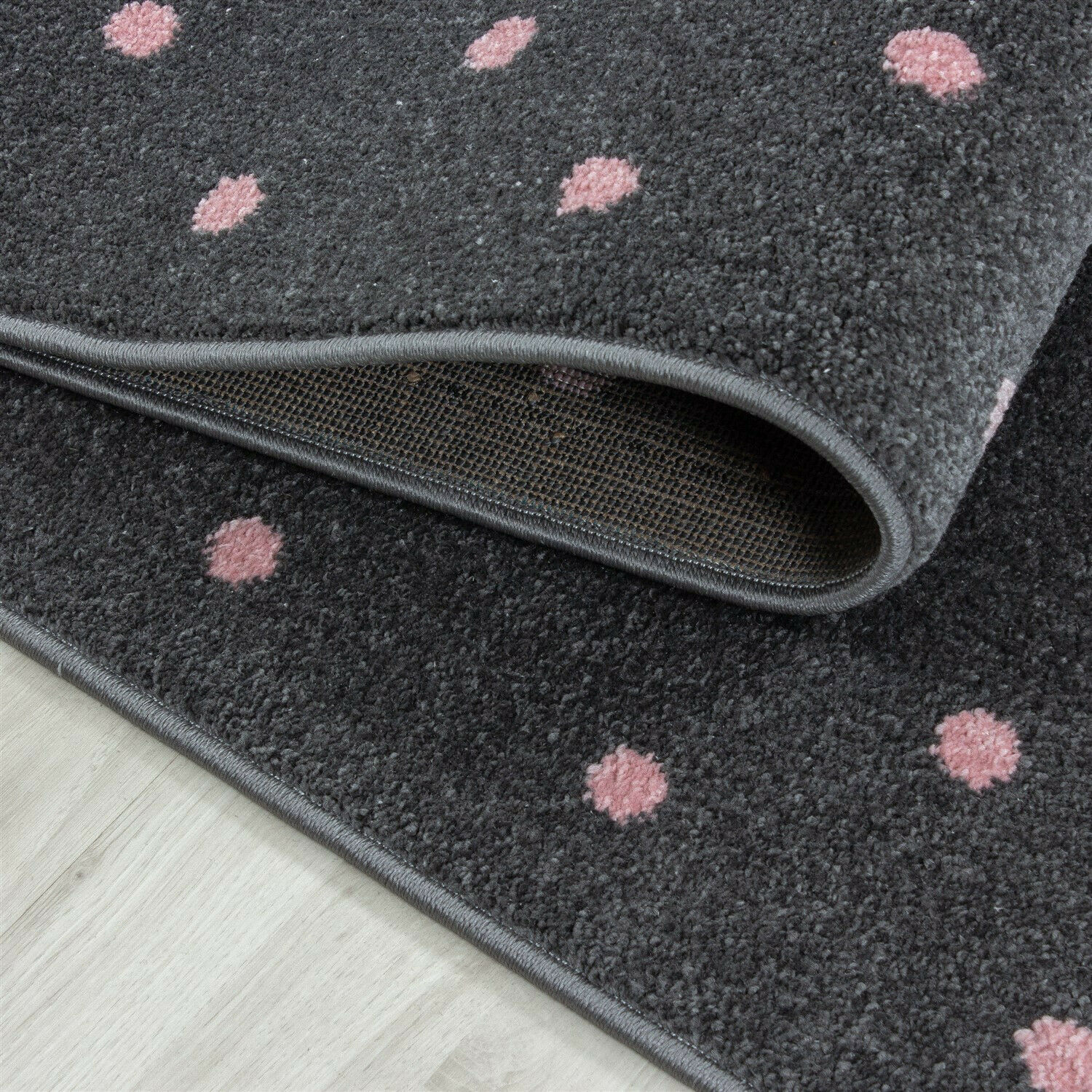 Wunderschöne Kinderteppich rechteckig/ rund, Höhe 7 mm, Herz Motiv, Kurzflor