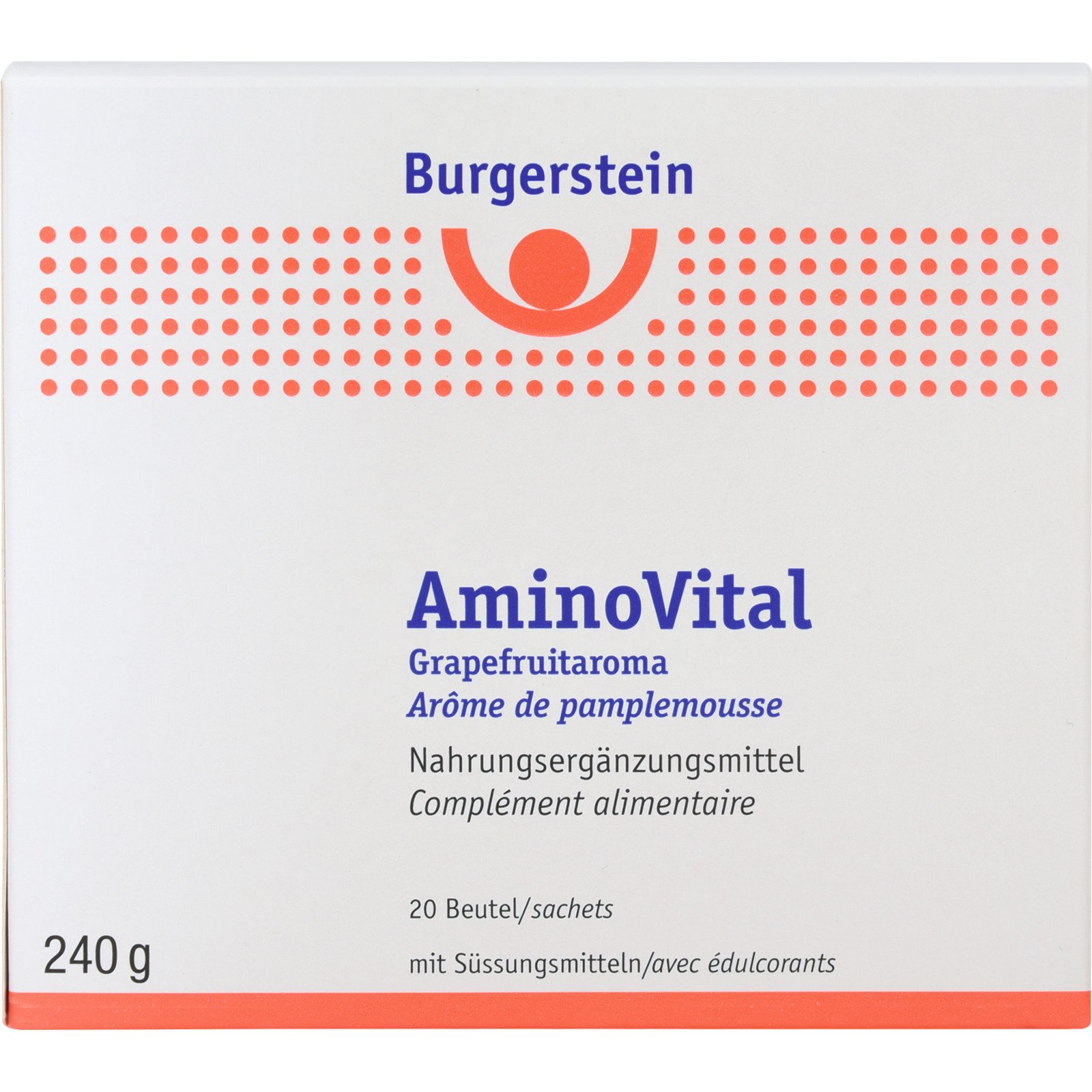 Burgerstein Aminovital Grapefruitaroma, 20 Beutel
