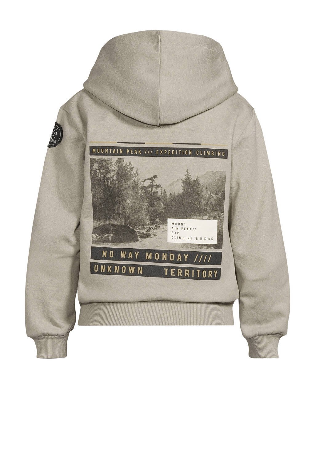 No Way Monday hoodie lichtgroen
