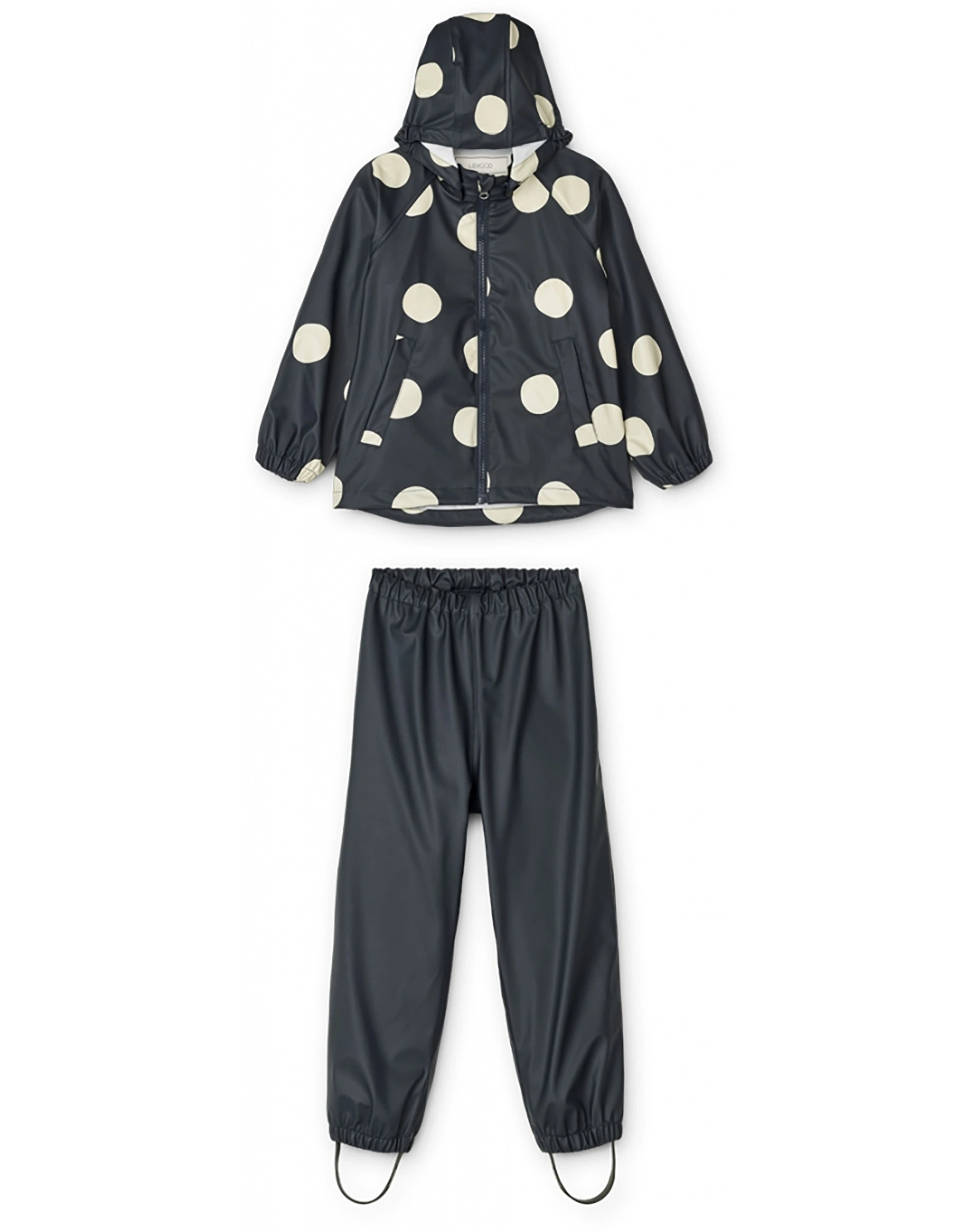 Regen-Set MOBY DOTS in midnight navy