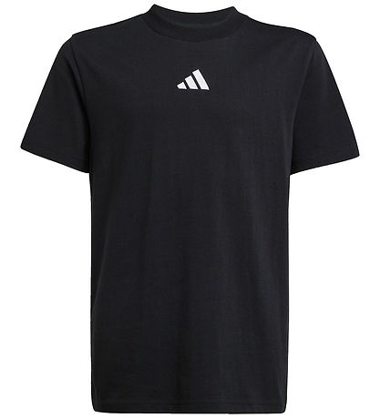 adidas Performance T-Shirt - J SL - Schwarz/Weiß