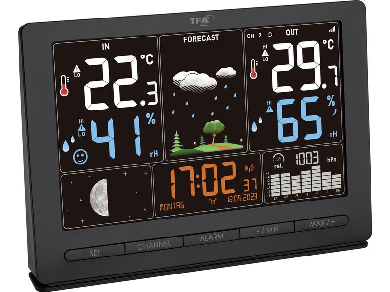 TFA Dostmann Wetterstation Season 2 Schwarz Funk-Wetterstation