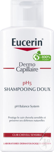 Eucerin DermoCapillaire Shampoing Calmant 5% D'Urée Cuir Chevelu Sec Et Irrité 250ml