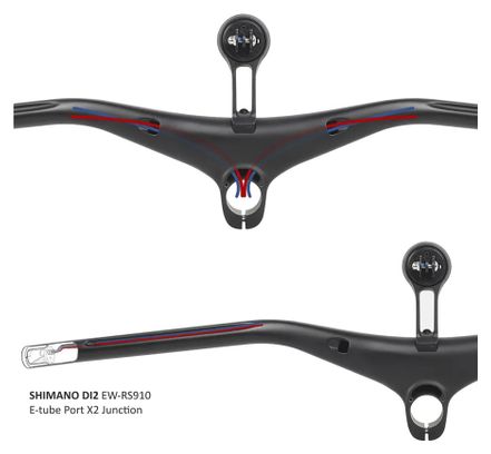 Combo cintre/potence Progress PG-246 Carbon Cockpit Noir 100mm
