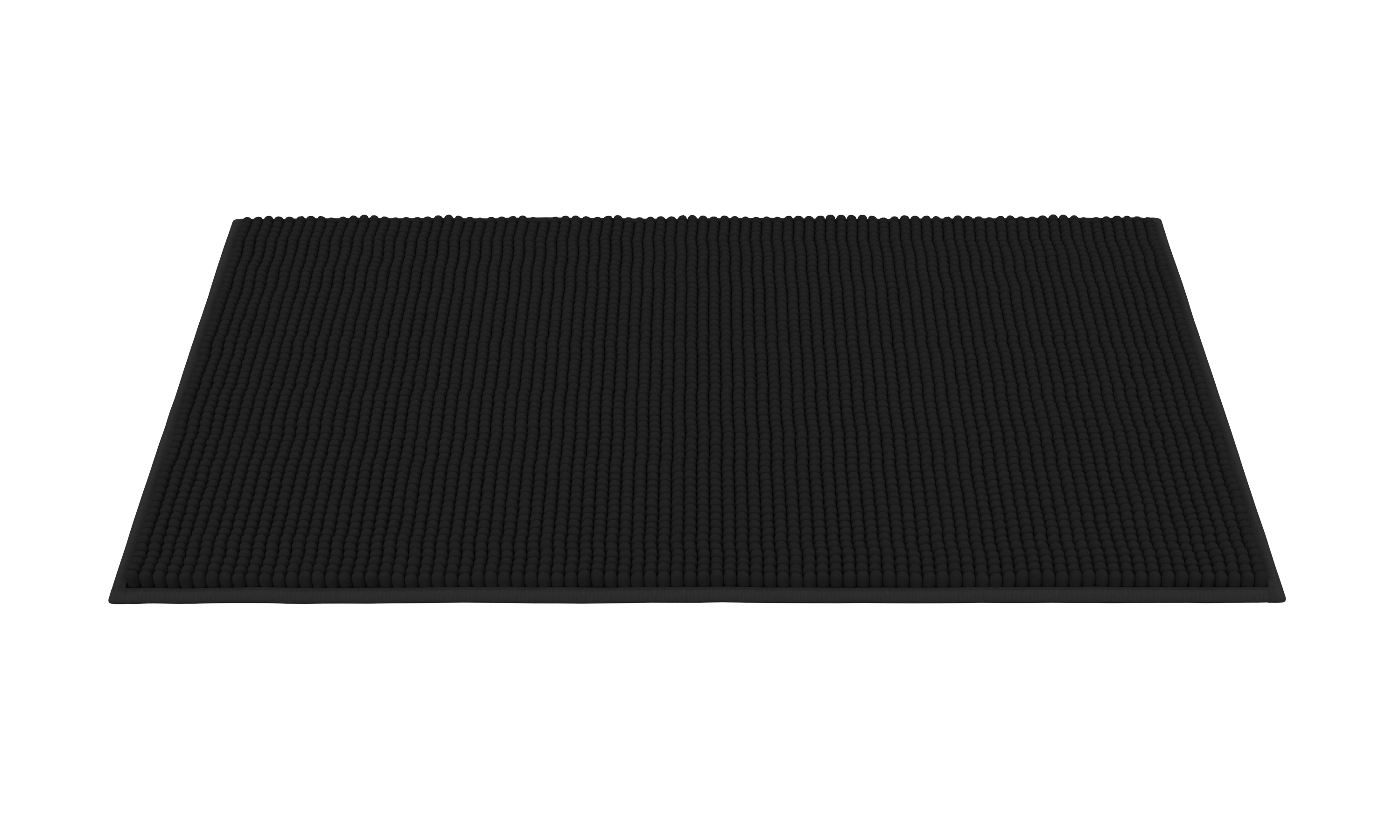 Badteppich 50 x 80 cm schwarz