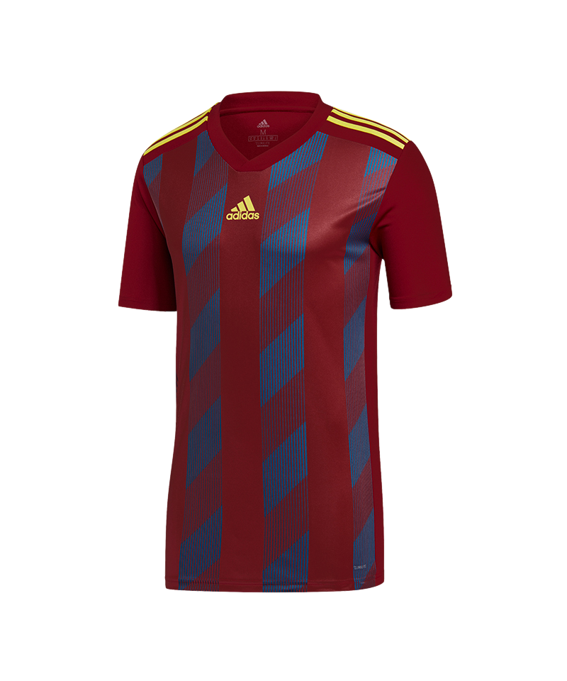 adidas Striped 19 Trikot kurzarm Kids Rot Gelb