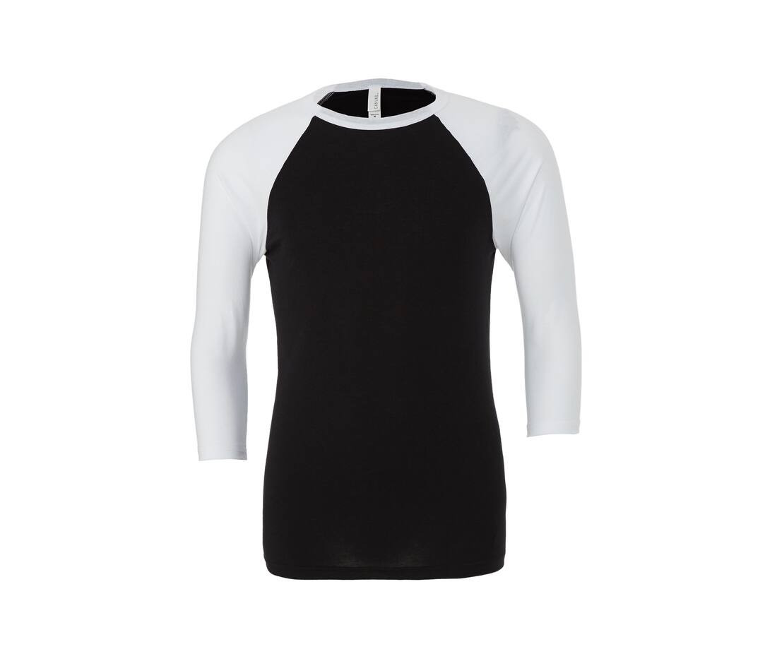 Bella Canvas BE3200 - T-shirt baseball manches ¾
