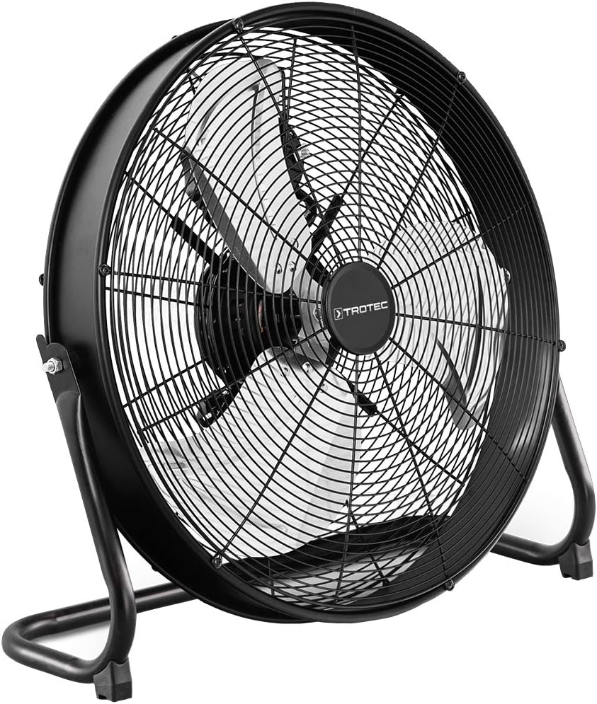 brasseur d'air Ventilateur de sol professionnel de 50 cm 120W noir Tro