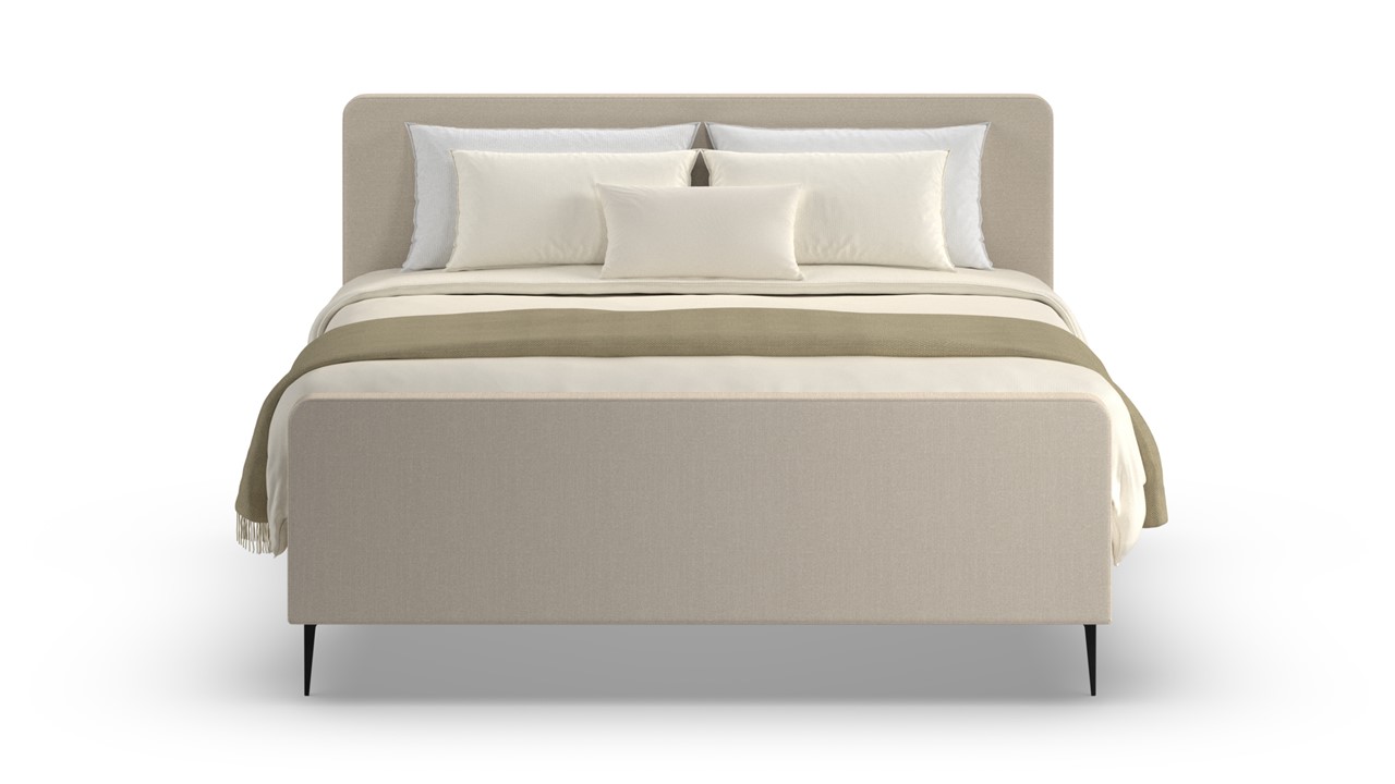 Elektrische boxspring Glade - Natural linen beige