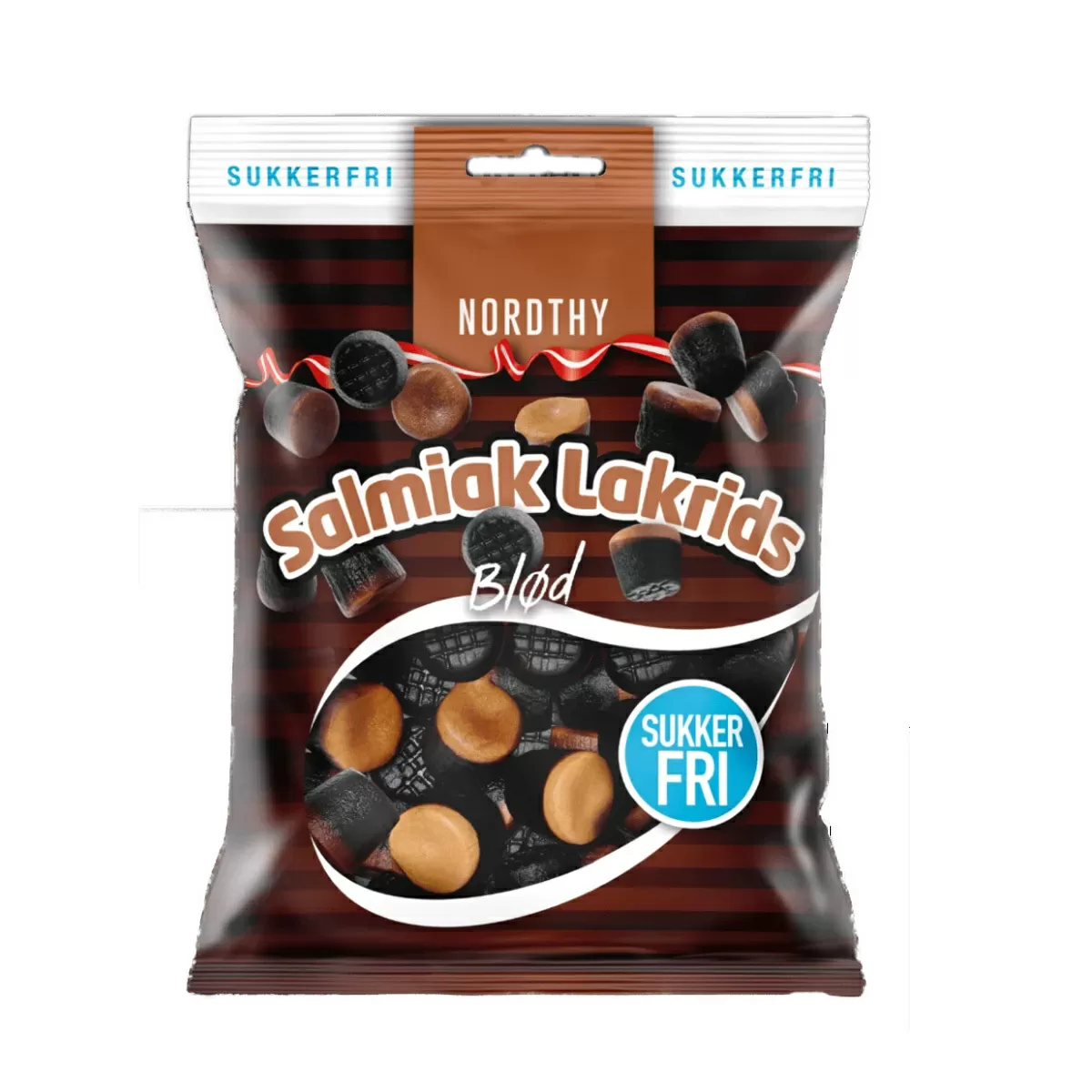 Nordthy Sukkerfri Salmiak Lakrids Blød - 65 g