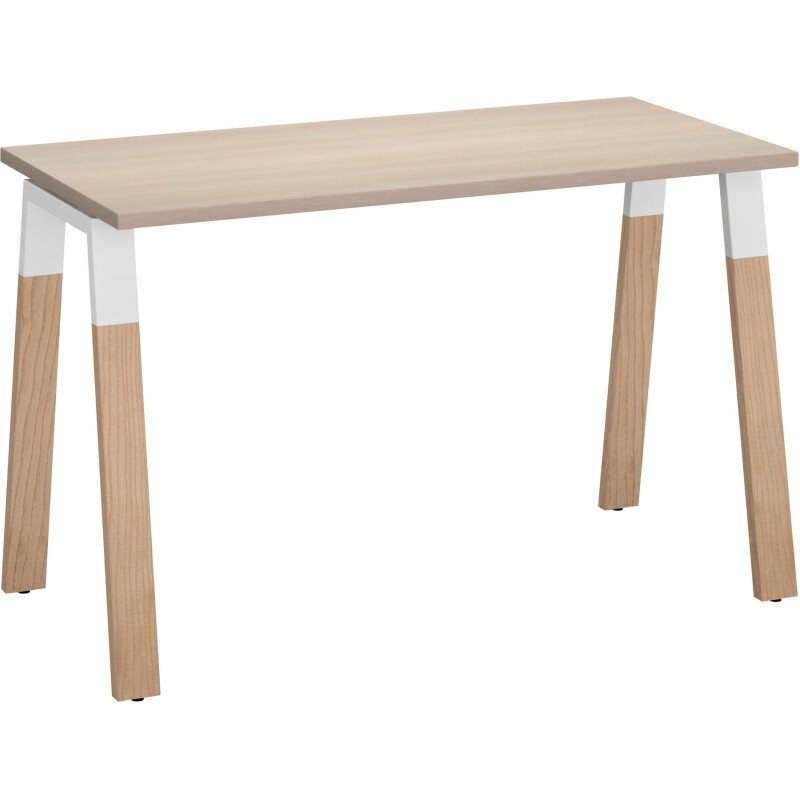 Bureau ECLA profondeur 60 cm piètement métal et bois
