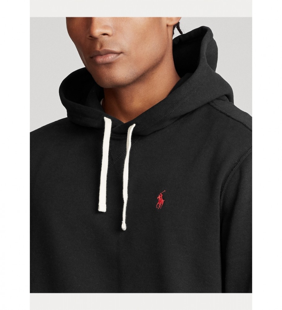 Moletom preto com capuz Ralph Lauren