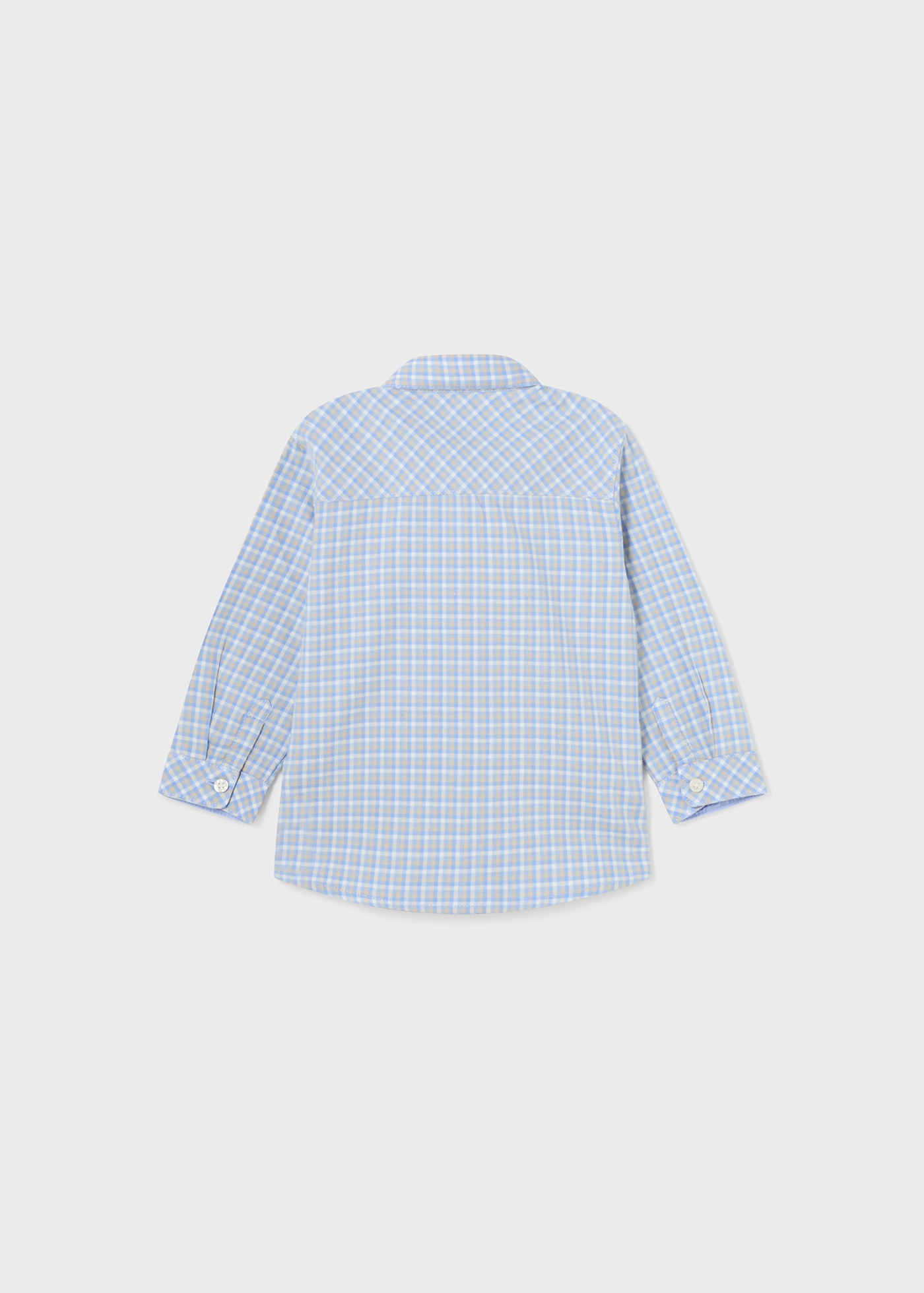Camisa xadrez de algodão Better Cotton para bebês