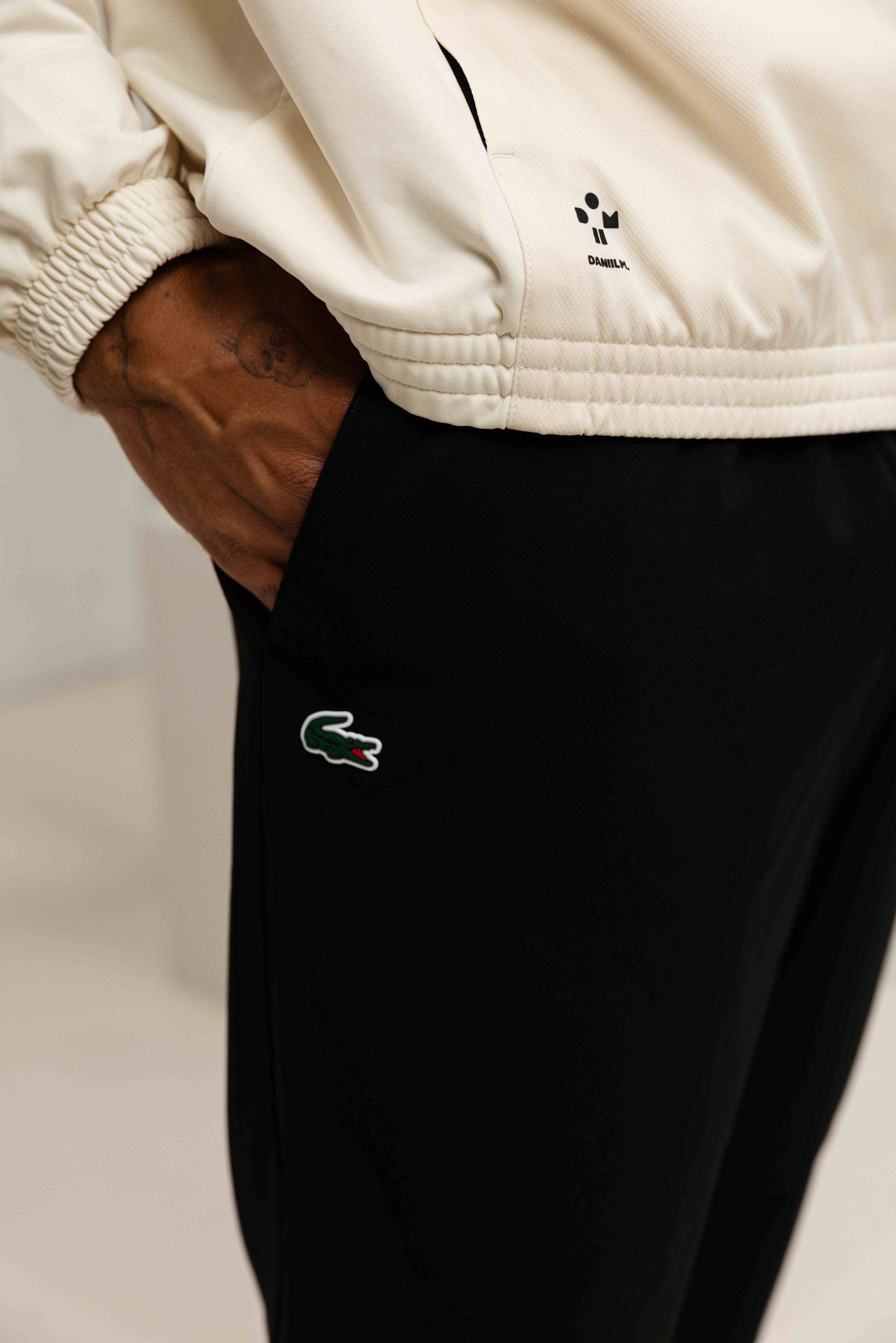 Lacoste Tennis x Daniil Medvedev Trainingspak Heren Beige