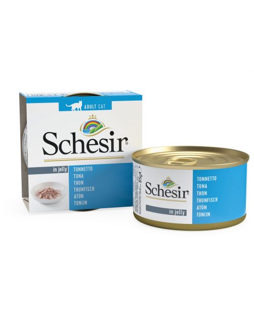 Schesir Kat Blik Gelei Vis 85 g - Kattenvoer