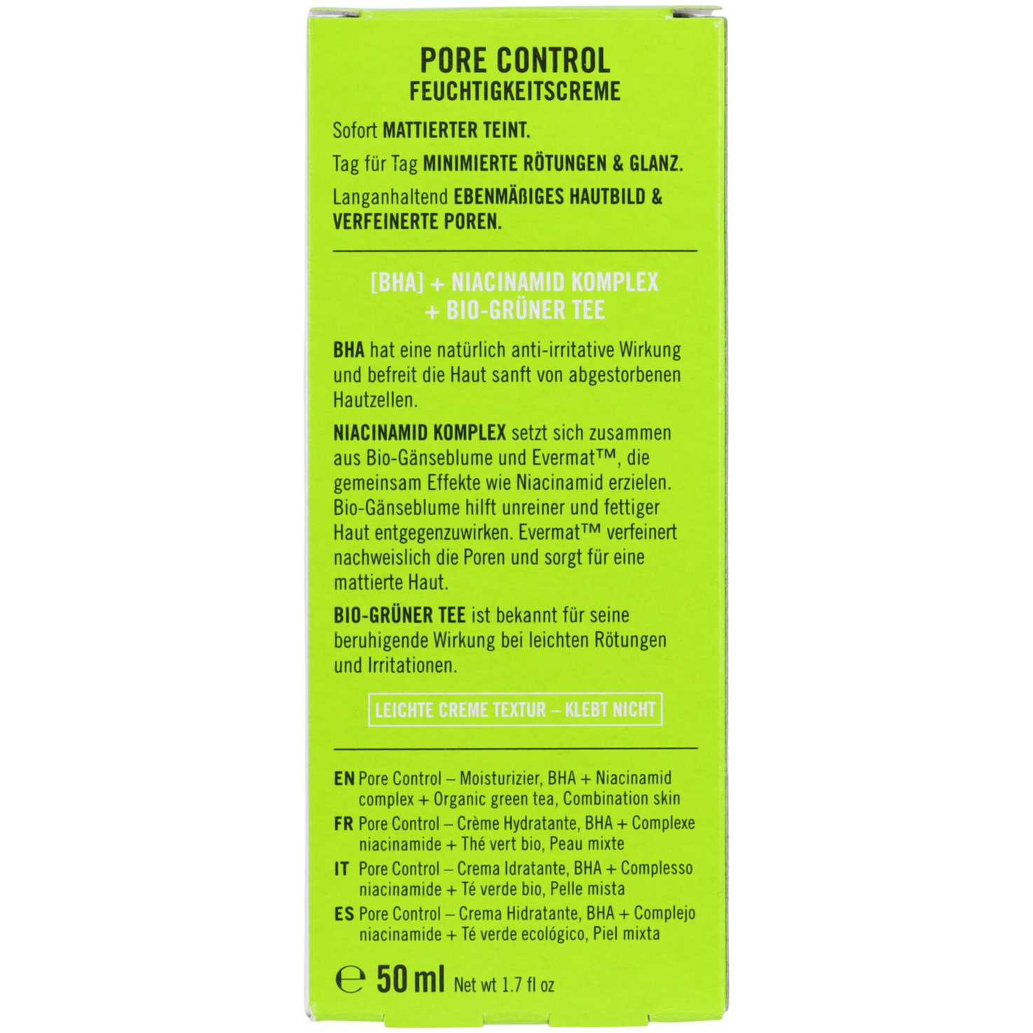 Sante Mattierende Feuchtigkeitscreme Bio-Grapefruit & Evermat