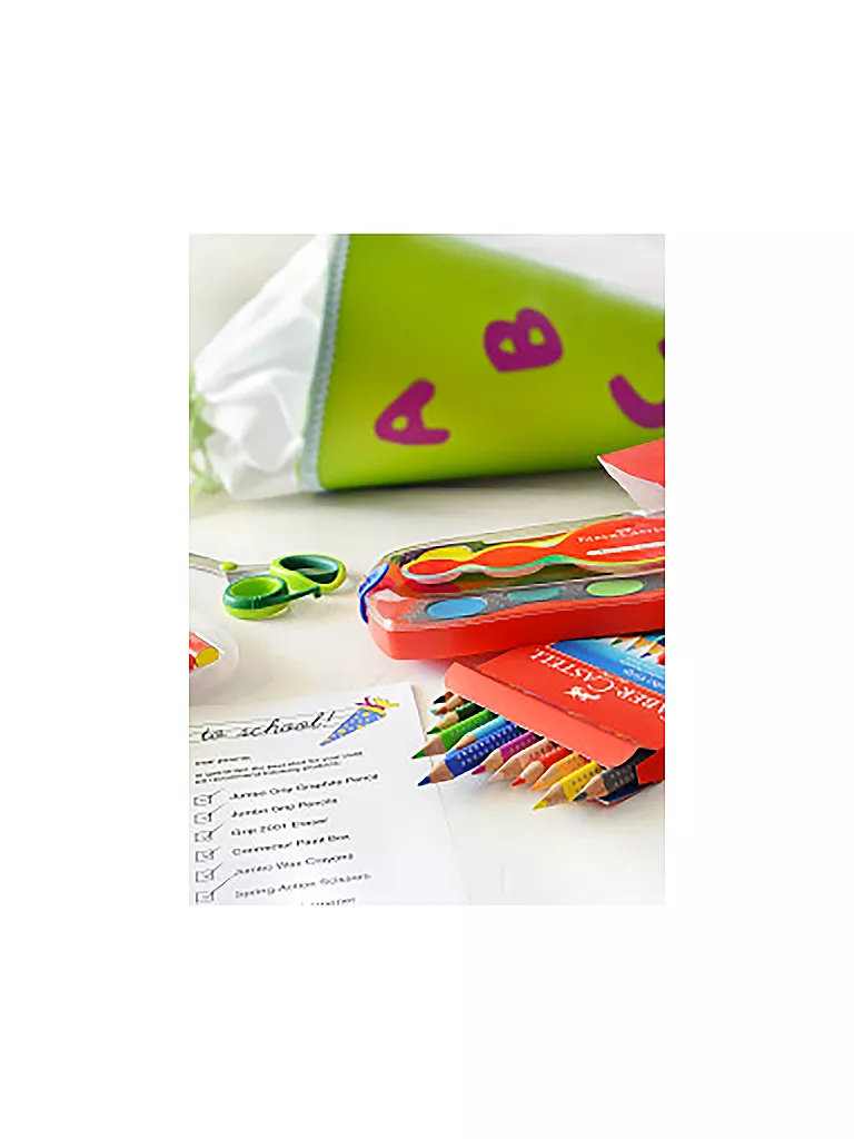 FABER-CASTELL Jumbo Grip Buntstift, 12er Kartonetui keine Farbe