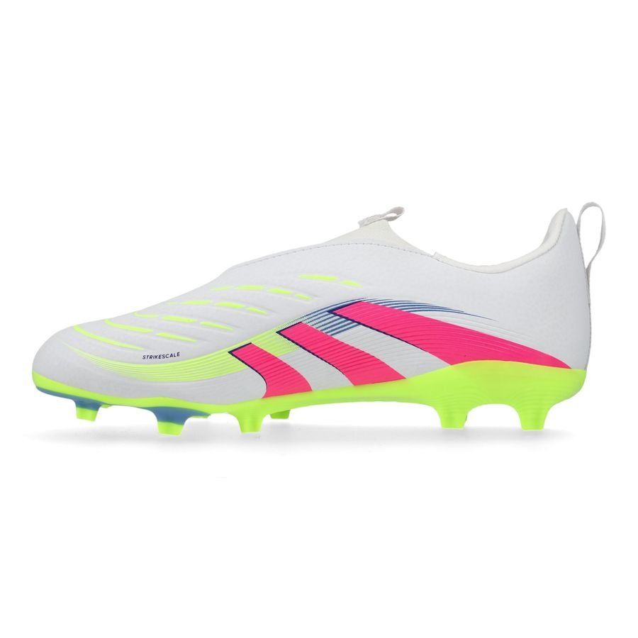adidas Predator League Laceless FG/AG Celestial Victory - Blanc/Lucid Pink/Lucid Lemon Enfant