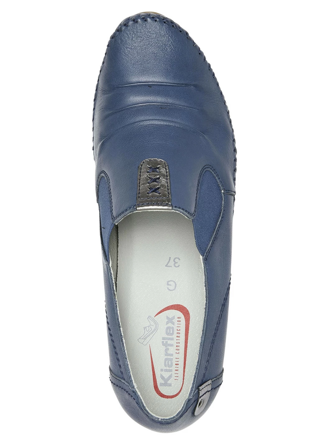 ELENA EDEN Mokassin-Pumps mit Metallic-Lederbesätzen