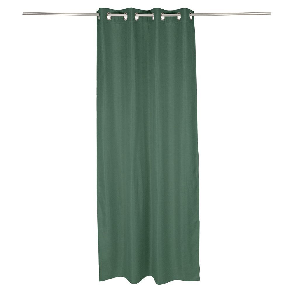 Rideau occultant effet tramé vert foncé 140x240cm