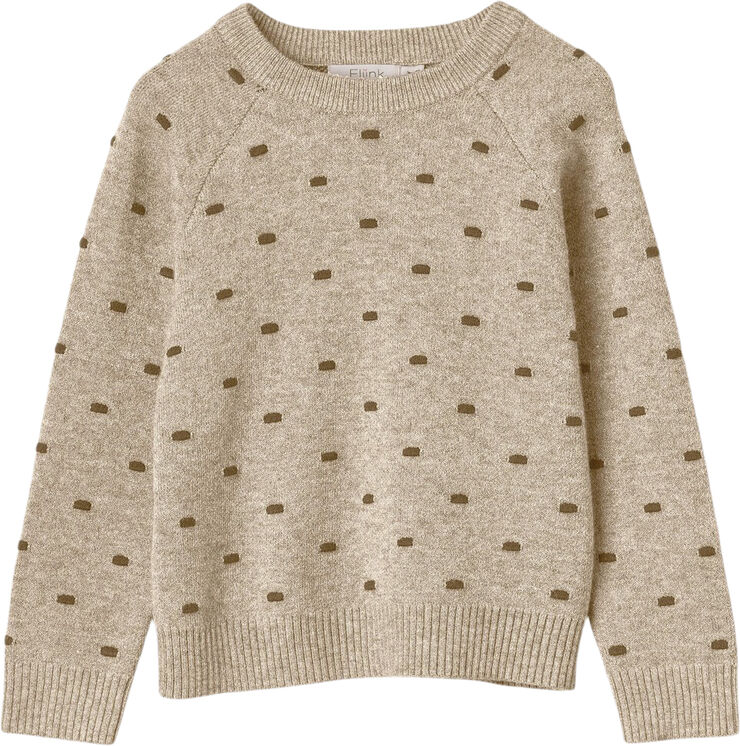 Fliink BENNA DOT PULLOVER Humus/carafe