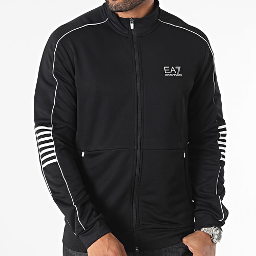 Sweat Zippé 6RPM07-PJ16Z Noir Blanc