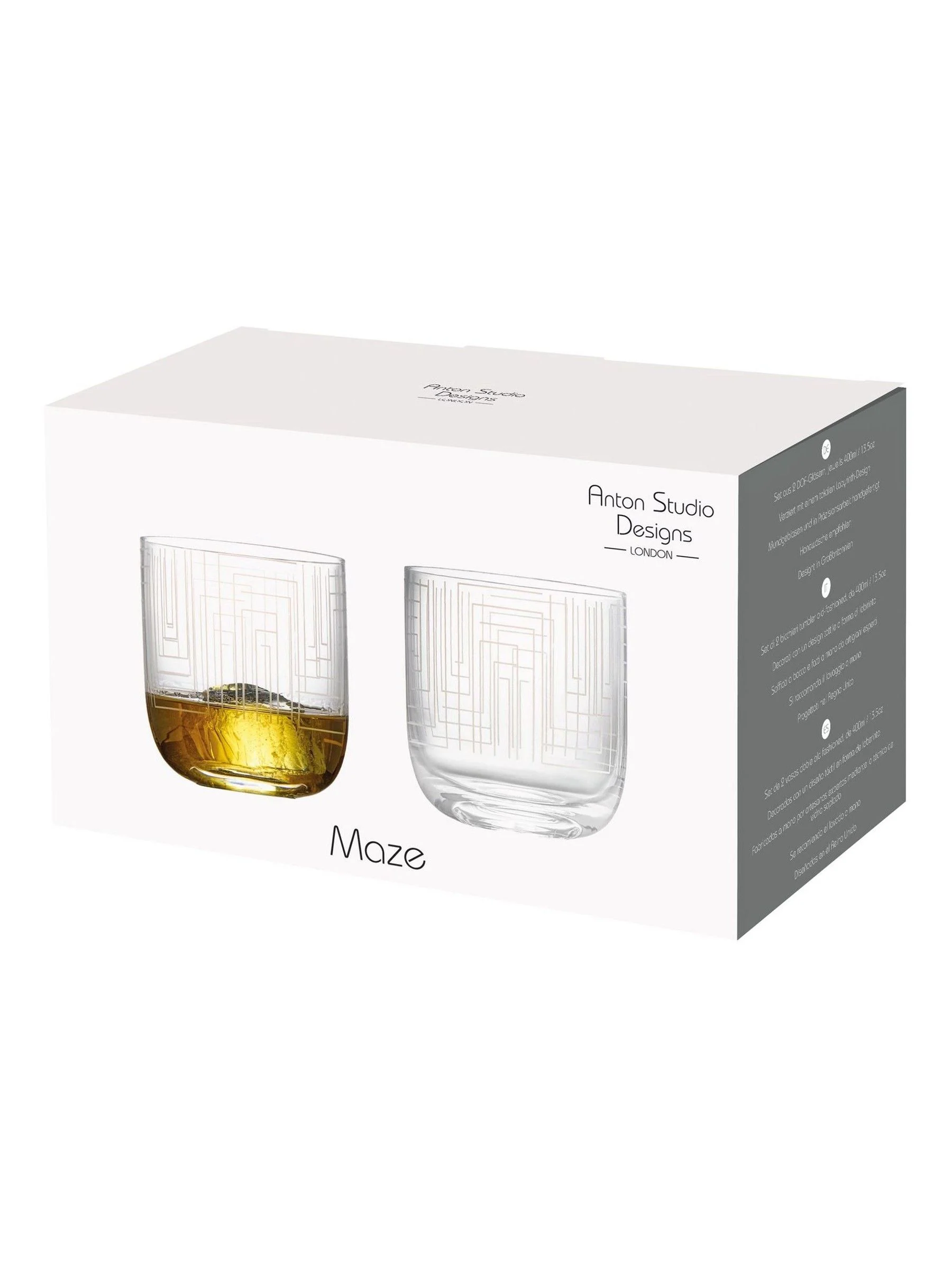 Anton Studio Designs set van 2 Maze DOF tumblers