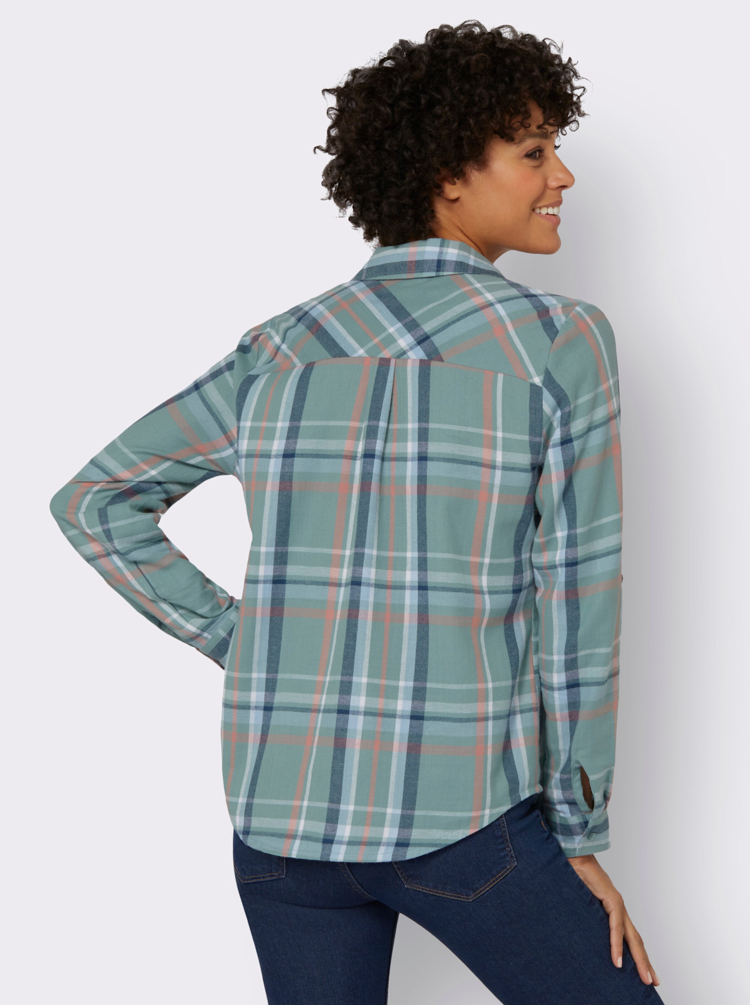 Flanell-Bluse