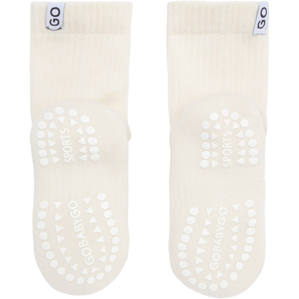 Køb Gobabygo Off White Non-Slip Sport Strømper