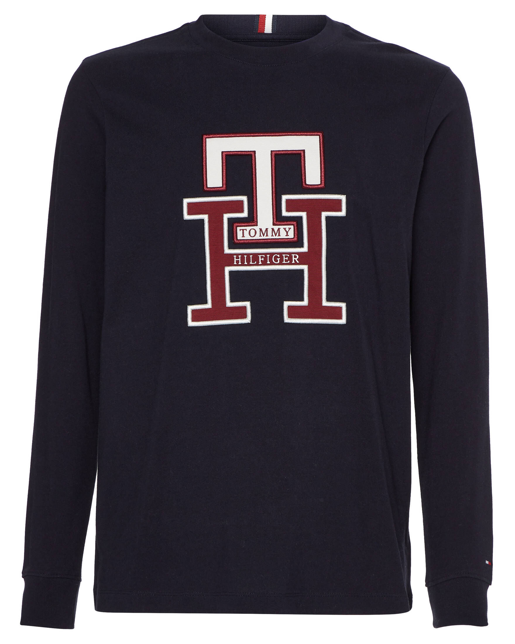 Tommy Hilfiger| Herren Langarmshirt LUX MONOGRAM LONGSLEEVE